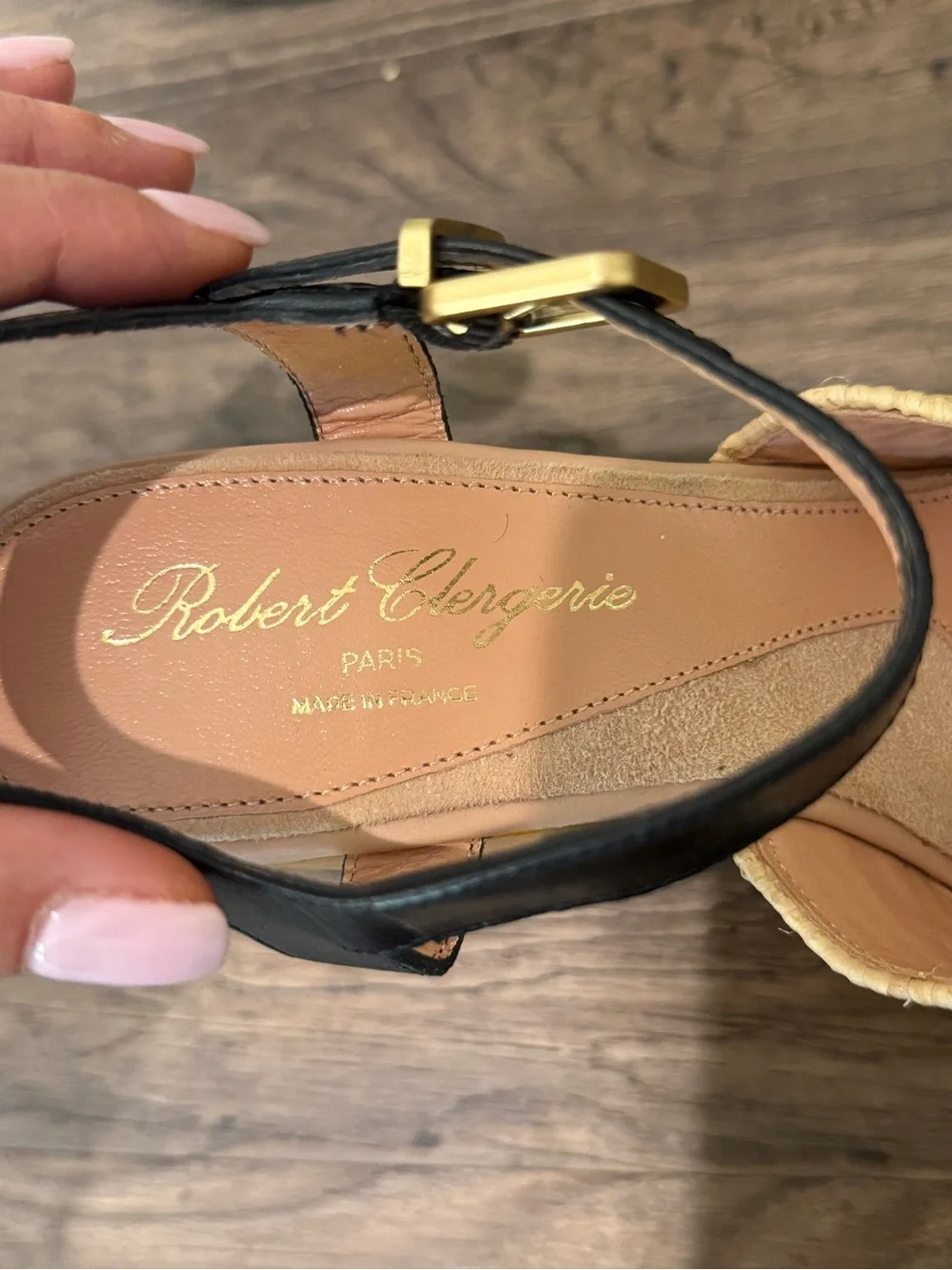 Robert Clergerie Raffia Wedge